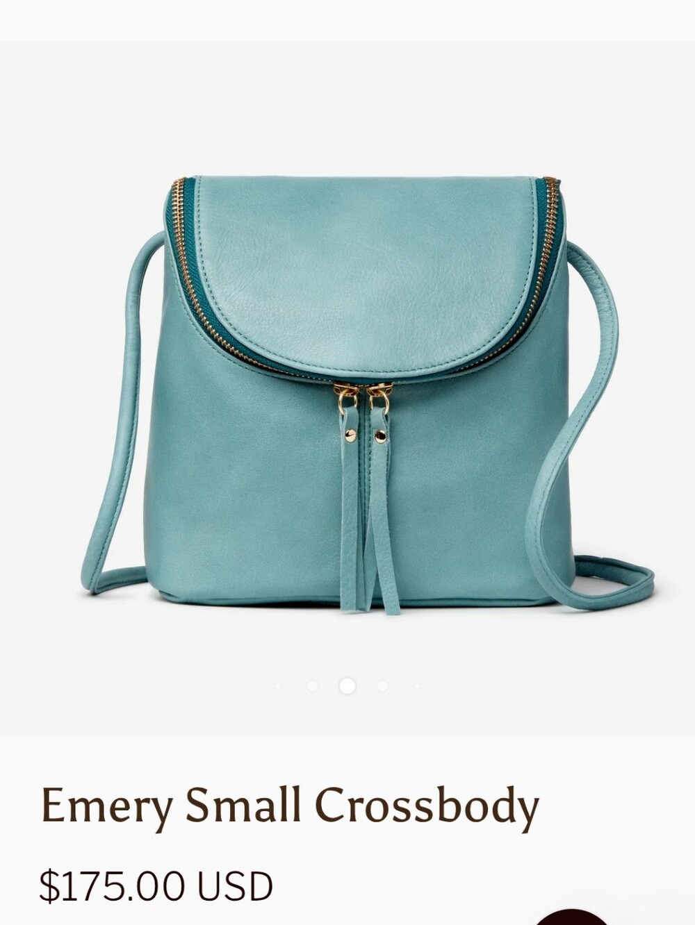 Osgoode Marley Emery Small Crossbody Chianti Leather RFID Teal